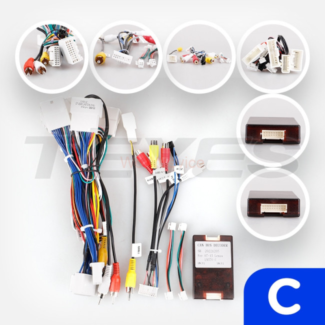 Установочный комплект Teyes для Lexus LX570 J200 3 lll (2007-2015) Тип-С