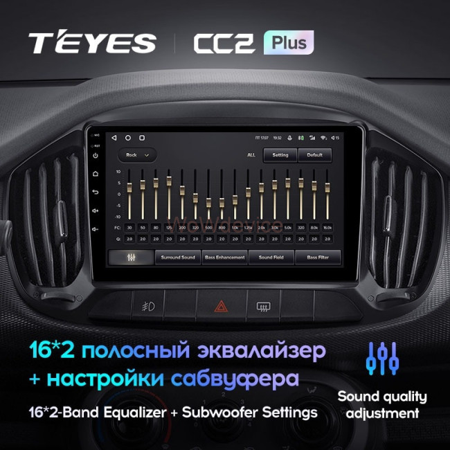 Штатная магнитола Teyes CC2L Plus 1/16 Fiat Uno (2014-2020)