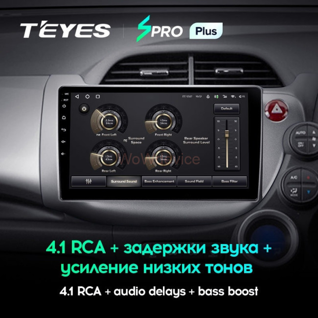 Штатная магнитола Teyes SPRO Plus 4/32 Honda Jazz 2 GG (2007-2014) Правый руль