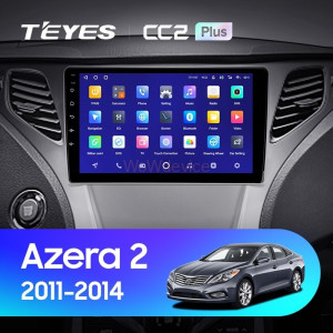 Штатная магнитола Teyes CC2 Plus 6/128 Hyundai Azera 2 (2011-2014)