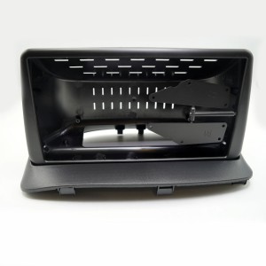 Рамка магнитолы 9.0" (цв.Черный) для MITSUBISHI Delica 1994-2007 Правый руль / верхнее крепление