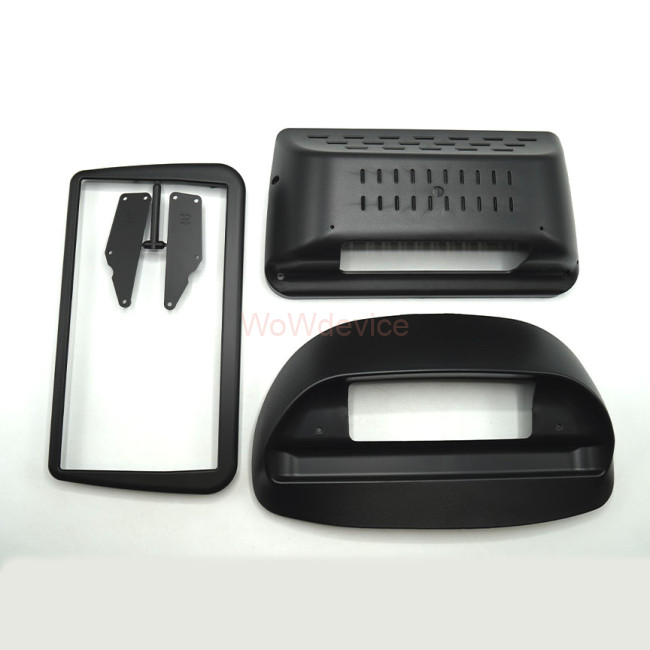 Рамка магнитолы 9.0" (цв.Черный) для MITSUBISHI Delica 1994-2007 Правый руль / верхнее крепление