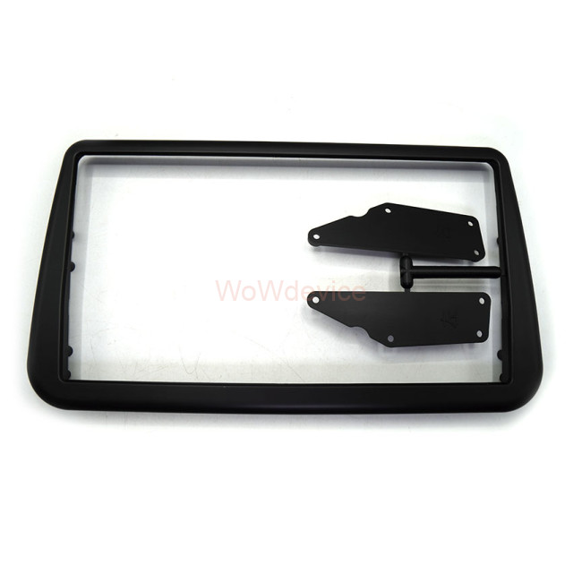 Рамка магнитолы 9.0" (цв.Черный) для MITSUBISHI Delica 1994-2007 Правый руль / верхнее крепление