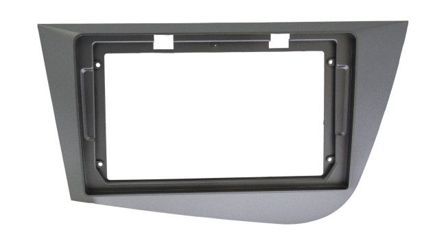 Рамка магнитолы 9.0" (цв.Черный) для SEAT Leon 2005-2012 Левый руль