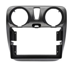 Рамка магнитолы 9.0" (цв.Черный) для RENAULT Dokker 2012-2020 Левый руль