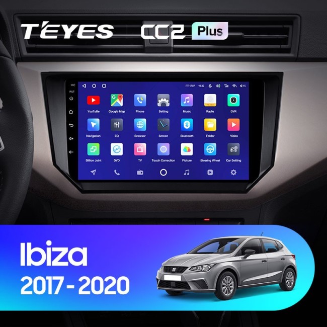Штатная магнитола Teyes CC2 Plus 3/32 Seat Ibiza (2017-2020)