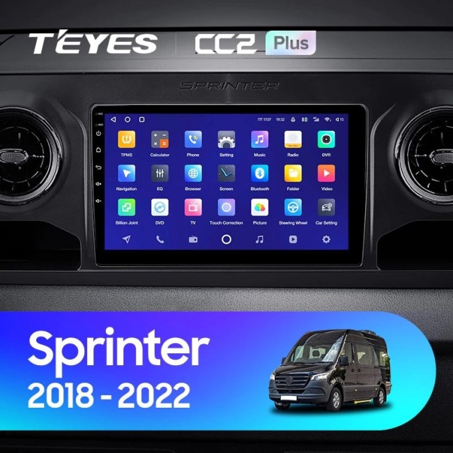 Штатная магнитола Teyes CC2L Plus 1/16 Mercedes-Benz Sprinter (2018-2022)