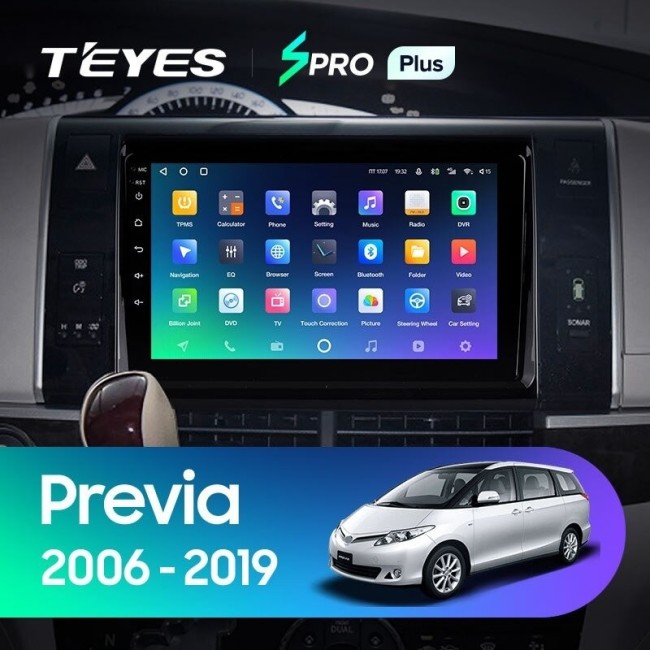 Штатная магнитола Teyes SPRO Plus 3/32 Toyota Previa XR50 (2006-2019)