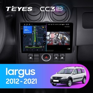Штатная магнитола Teyes CC3 2K 3/32 LADA largus (2012-2021)