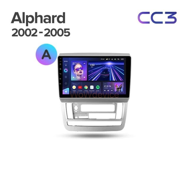 Штатная магнитола Teyes CC3 6/128 Toyota Alphard 1 H10 (2002-2005) F1