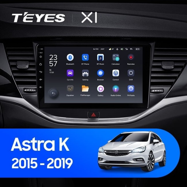 Штатная магнитола Teyes X1 4G 2/32 Opel Astra K (2015-2019)