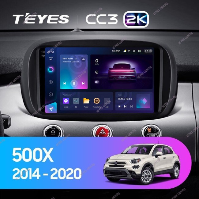 Штатная магнитола Teyes CC3 2K 3/32 Fiat 500X (2014-2020)