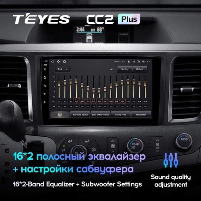 Штатная магнитола Teyes CC2L Plus 1/16 Toyota Sienna 3 XL30 (2010-2014) Штатная магнитола Teyes CC2L Plus 1/16 Toyota Sienna 3 XL30 (2010-2014)