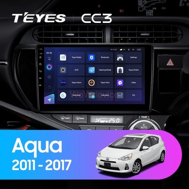 Штатная магнитола Teyes CC3L 4/32 Toyota Aqua (2011-2017)