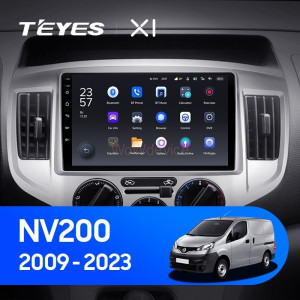 Штатная магнитола Teyes X1 4G 2/32 Nissan NV200 M20 (2009-2023)