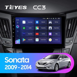 Штатная магнитола Teyes CC3 360 6/128 Hyundai Sonata 6 YF (2009-2014) Тип-A