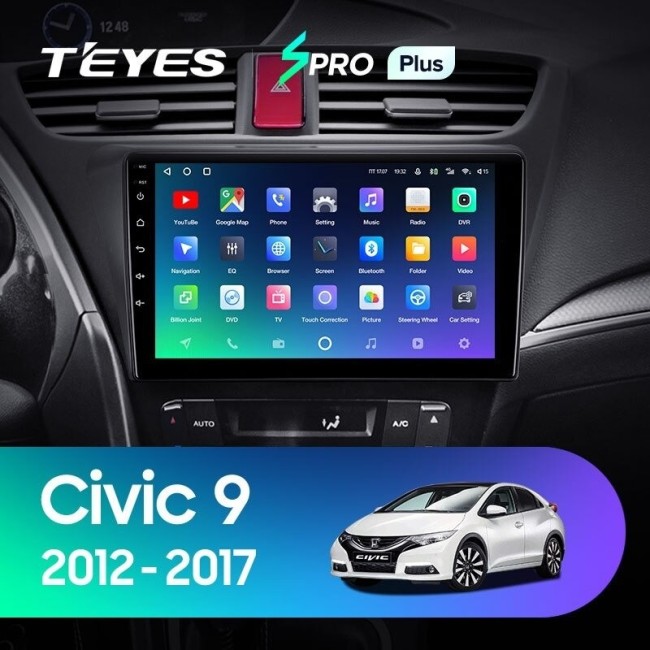 Штатная магнитола Teyes SPRO Plus 3/32 Honda Civic 9 FK FB (2012-2017)