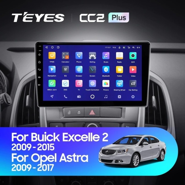Штатная магнитола Teyes CC2L Plus 2/32 Opel Astra J (2009-2017)