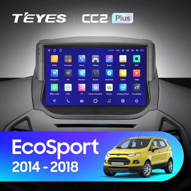 Штатная магнитола Teyes CC2L Plus 1/16 Ford EcoSport (2014-2018)