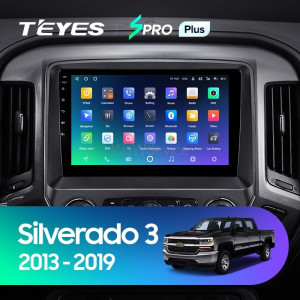 Штатная магнитола Teyes SPRO Plus 4/32 Chevrolet Silverado 3 GMTK2 (2013-2019)