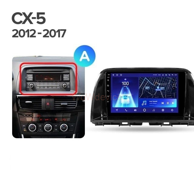 Штатная магнитола Teyes CC2L Plus 2/32 Mazda CX-5 (2012-2015) Тип-B