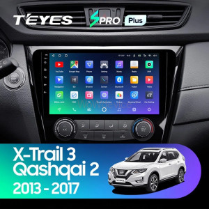 Штатная магнитола Teyes SPRO Plus 3/32 Nissan X-Trail T32 (2013-2017) F1 кондиционер Тип-C