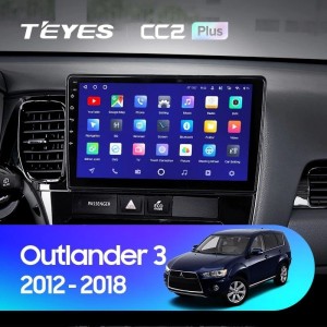 Штатная магнитола Teyes CC2 Plus 6/128 Mitsubishi Outlander 3 (2012-2018) Тип-A
