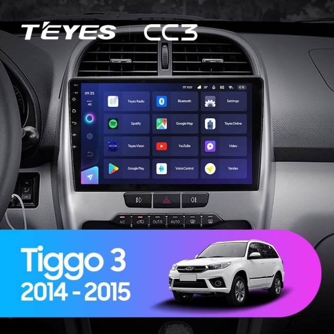 Штатная магнитола Teyes CC3 3/32 Chery Tiggo 3 (2014-2015)