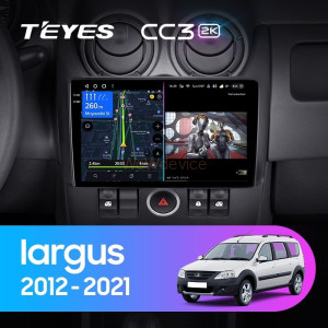 Штатная магнитола Teyes CC3 2K 4/64 LADA largus (2012-2021)