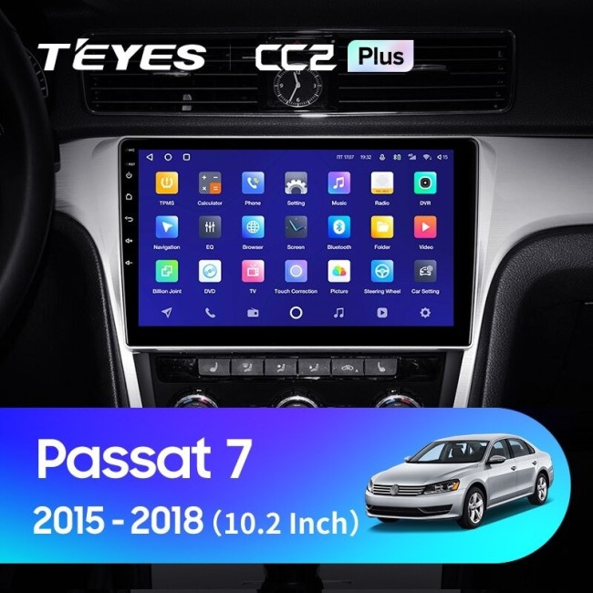 Штатная магнитола Teyes CC2L Plus 1/16 Volkswagen Passat 7 B7 NMS (2015-2018) F2