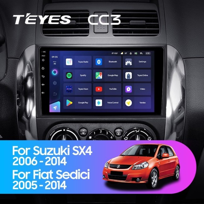 Штатная магнитола Teyes CC3 360 6/128 Suzuki SX4 1 (2006-2014)