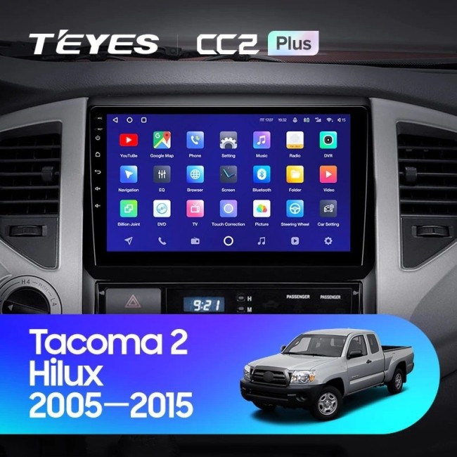 Штатная магнитола Teyes CC2L Plus 1/16 Toyota Hilux (2005-2015)