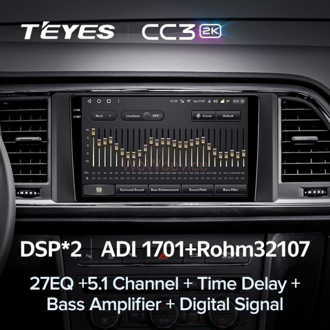 Штатная магнитола Teyes CC3 2K 360 6/128 Seat Ateca Cupra (2016-2021)