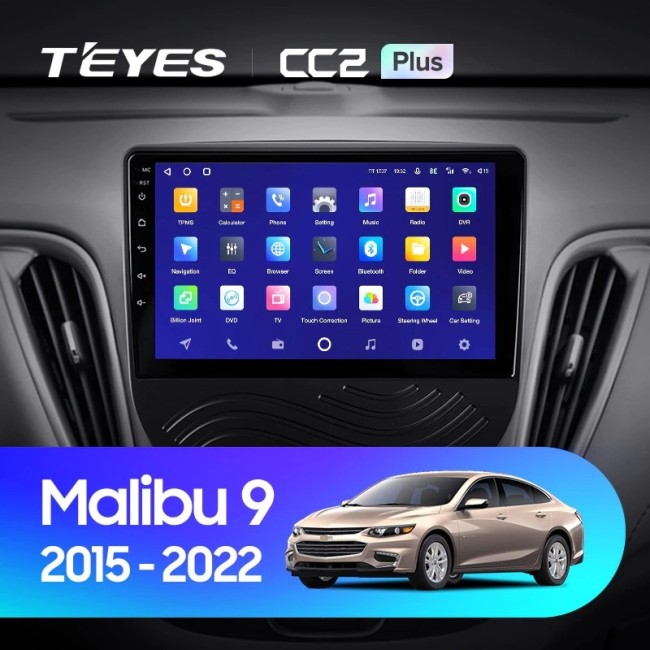 Штатная магнитола Teyes CC2 Plus 3/32 Chevrolet Malibu 9 (2015-2020) F1