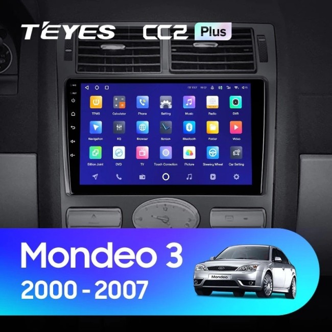 Штатная магнитола Teyes CC2L Plus 1/16 Ford Mondeo 3 (2000-2007) F2