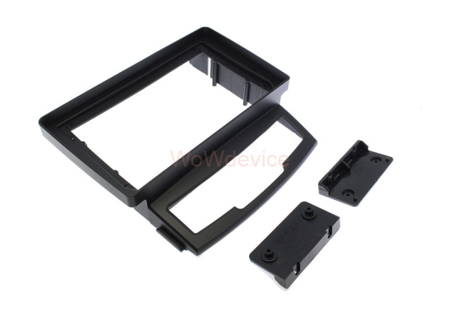 Рамка магнитолы 9.0" (цв.Черный) для SSANG YONG Actyon 2011-2013; Korando 2010-2013