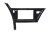 Рамка магнитолы 10.2" (цв.Черный и Серебристый) для TOYOTA Auris 2012-2015 Правый руль