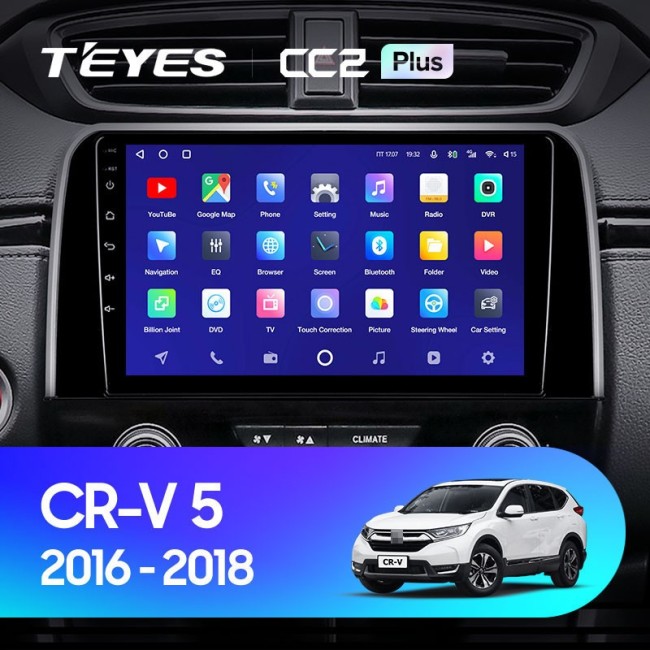 Штатная магнитола Teyes CC2L Plus 2/32 Honda CR-V 5 RT RW (2016-2018)