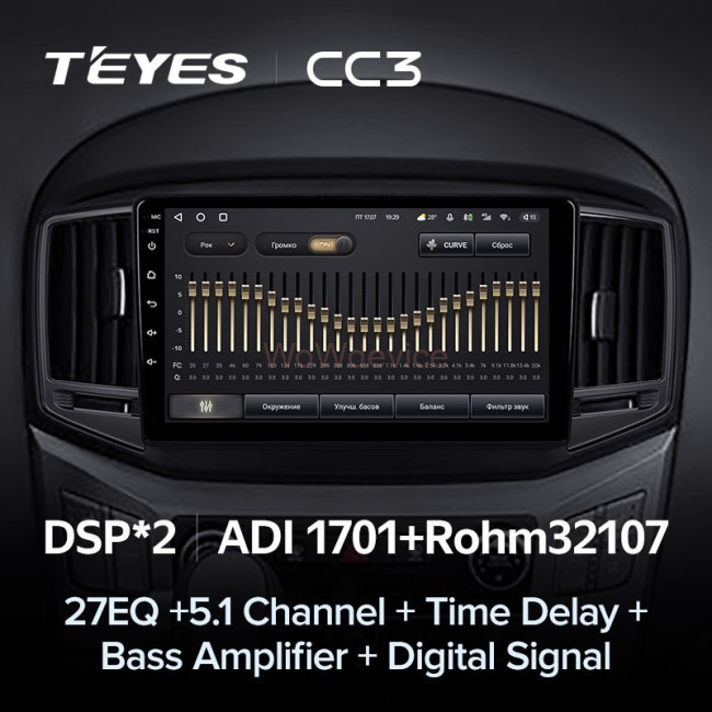 Штатная магнитола Teyes CC3 6/128 Hyundai H1 2 (2017-2018) Штатная магнитола Teyes CC3 6/128 Hyundai H1 2 (2017-2018)