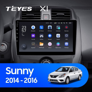 Штатная магнитола Teyes X1 4G 2/32 Nissan Sunny (2014-2016)