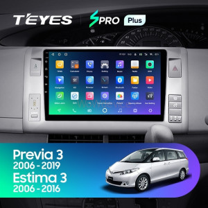 Штатная магнитола Teyes SPRO Plus 4/32 Toyota Previa XR50 3 (2006-2019) Правый руль