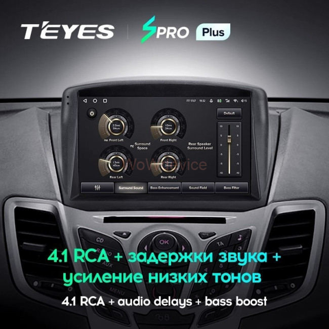 Штатная магнитола Teyes SPRO Plus 6/128 Ford Fiesta Mk 6 (2008-2019) F2 Тип-А
