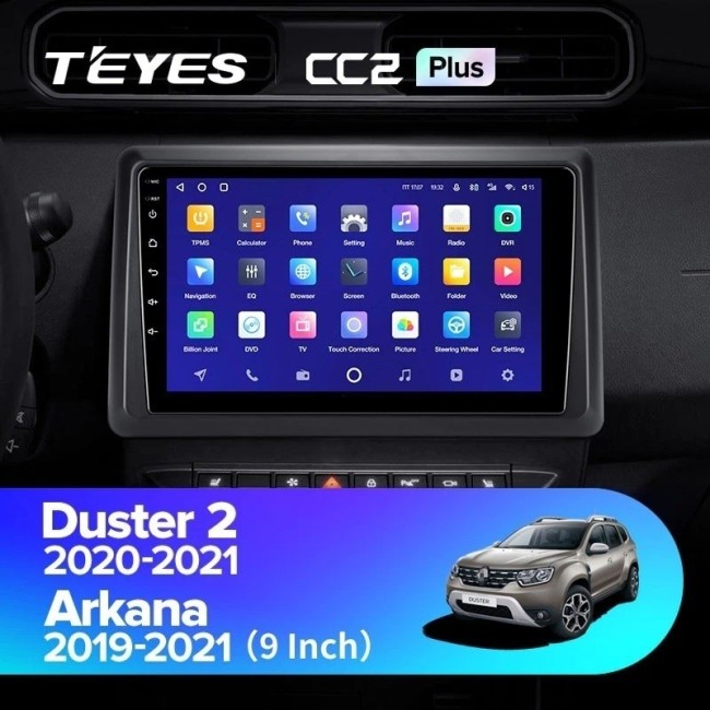 Штатная магнитола Teyes CC2 Plus 3/32 Renault Duster HM 2 (2020-2021) F2