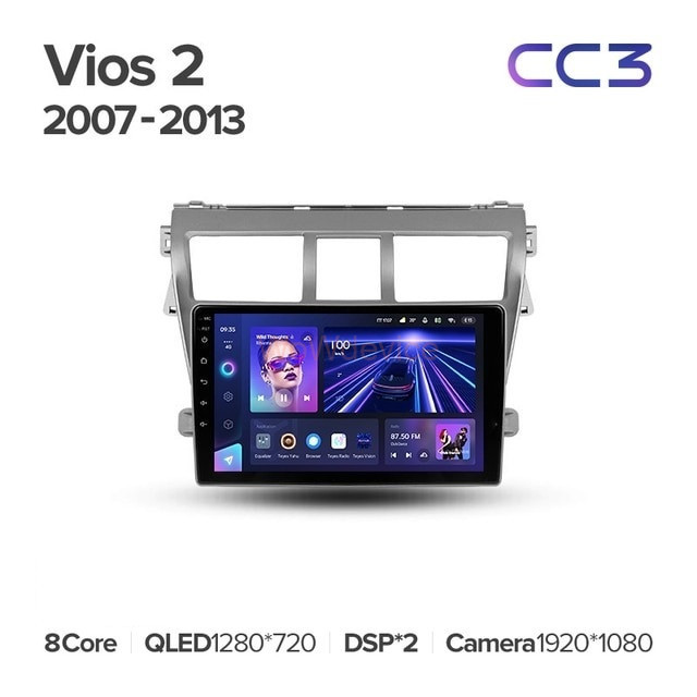 Штатная магнитола Teyes CC3 4/32 Toyota Vios 2 (2007-2013) Штатная магнитола Teyes CC3 4/32 Toyota Vios 2 (2007-2013)