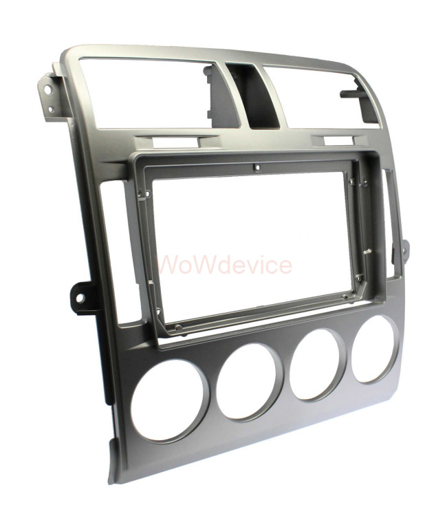 Рамка магнитолы 9.0" (цв.Серебро) для KIA Carnival 2002-2006 Рамка магнитолы 9.0" (цв.Серебро) для KIA Carnival 2002-2006