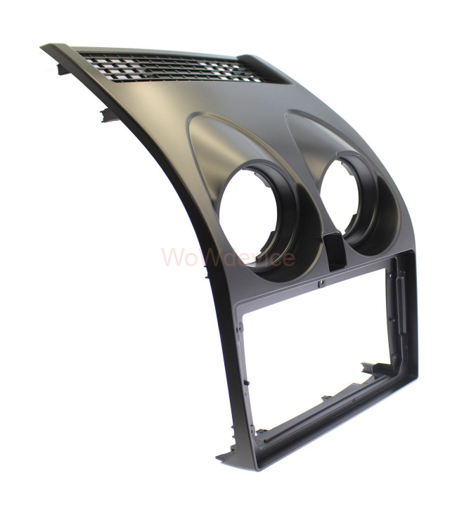 Рамка магнитолы 9.0" (цв.Черный) для NISSAN Qashkai 2007-2014 Прямоугольная кнопка опасности Рамка магнитолы 9.0" (цв.Черный) для NISSAN Qashkai 2007-2014 Прямоугольная кнопка опасности