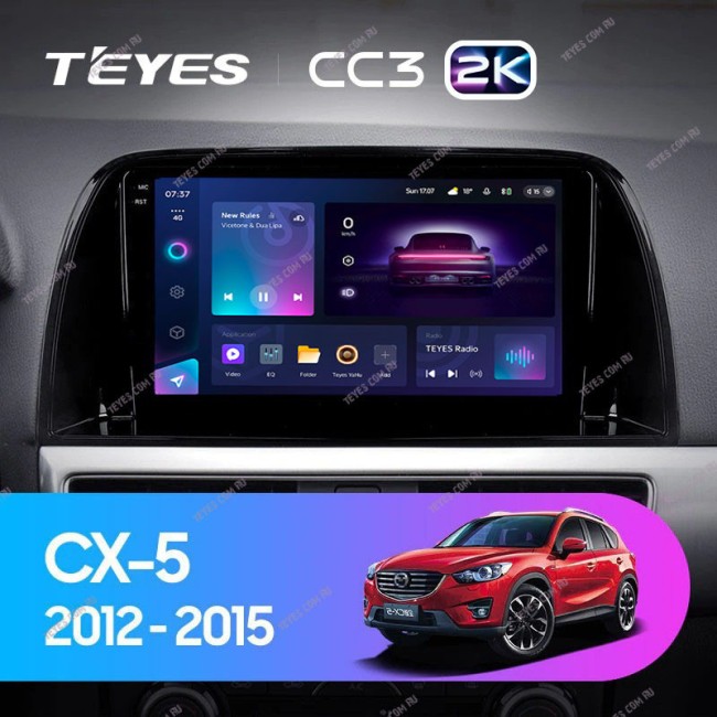 Штатная магнитола Teyes CC3 2K 6/128 Mazda CX-5 (2012-2015) Тип-A