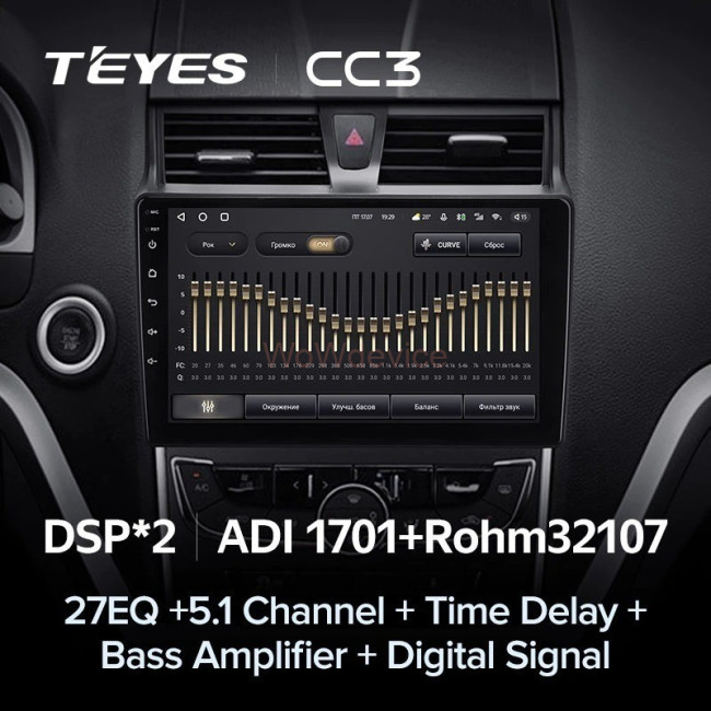 Штатная магнитола Teyes CC3 4/64 Geely Emgrand EC7 (2016-2018) Штатная магнитола Teyes CC3 4/64 Geely Emgrand EC7 (2016-2018)