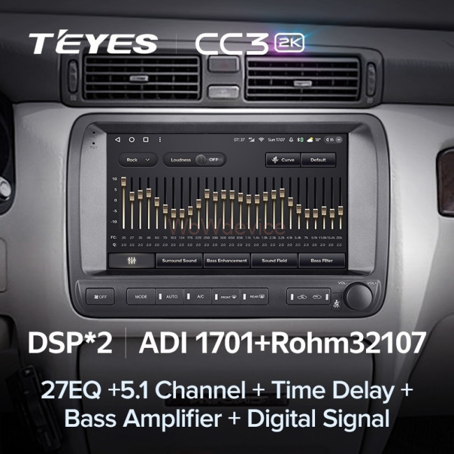 Штатная магнитола Teyes CC3 2K 360 6/128 Toyota Crown Majesta 3 S170 (1999-2004)