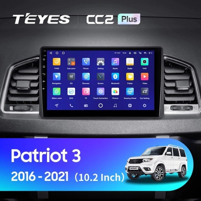 Штатная магнитола Teyes CC2L Plus 1/16 UAZ Patriot 3 (2016-2021) F2